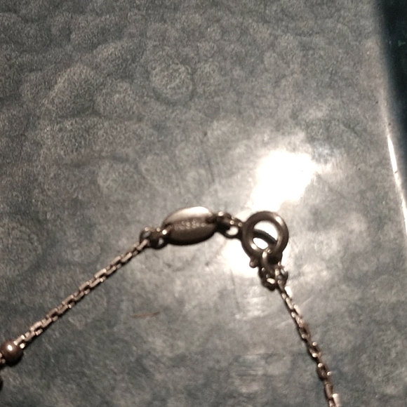 Gorgeous~fossil sterling silver bracelet 6 in - Picture 2 of 2